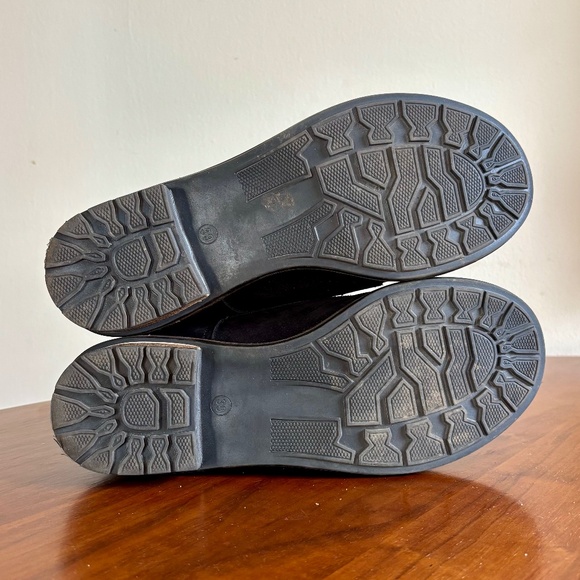 ETHAN VALDES Rocky Black Nubuck Suede Lace Up Comfort Ankle Boots Size 39 / US 7 - Picture 8 of 9